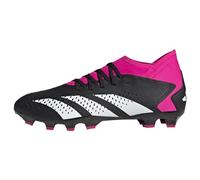 adidas Unisex adulto Predator Accuracy.3 Multi-Ground Boots, Core Black / Cloud White / Shock Pink, 41 1/3 EU
