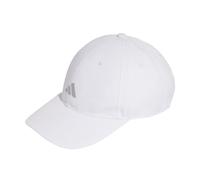 adidas Unisex Adulto Running Essential Climacool 6 Panel Baseball Hat, White/Reflective Silver, S-M