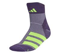 adidas Unisex adulto RUNxADIZERO Sock 1PP, aurora plum/white/solar yellow, 40-42