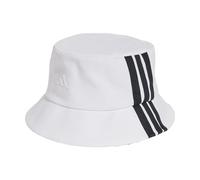 adidas Unisex Adulto Sportswear 3 Stripes Bucket Hat, White/Black, S-M