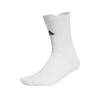 adidas Unisex adulto Tennis Cushioned Crew Socks 1 Pair, White/Black, 10.5-12.5