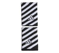 adidas Unisex Adulto Tennis Striped Wristband, Black/White, M