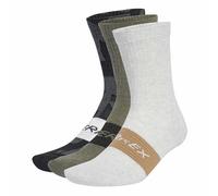 adidas Unisex - Adulto TERREX MULTI 3 PACK SOCK, Black/Olive Strata/White, 37-40