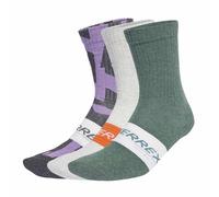 adidas Unisex adulto TERREX MULTI 3 PACK SOCK, Grey Six/White, 2.5-4