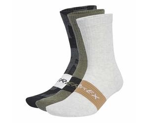 adidas Unisex adulto Terrex Multi 3 Pack Sock Socks, Black/Olive Strata/White, 34-36