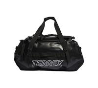 Adidas Unisex Adulto Terrex Rain.RDY Expedition Duffel Bag L - 100L, Black/White, One Size