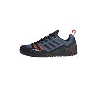adidas Terrex Swift Solo 2.0 Hiking Shoes, Zapatos de Senderismo Unisex Adulto, Wonder Steel/Core Black/Orange, 47 1/3 EU
