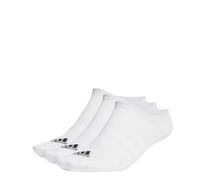 adidas Unisex adulto Thin and Light No-Show Socks 3 Pairs, White / Black, 4.5-6