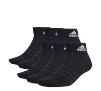adidas Unisex adulto Thin and Light Sportswear Ankle Socks 6 Pairs, Black/White, 10.5-12.5
