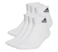adidas Unisex adulto Thin and Light Sportswear Ankle Socks 6 Pairs, White/Black, 10.5-12.5