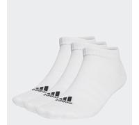 adidas Unisex adulto Thin and Light Sportswear Low-Cut Socks 3 Pairs, White / Black, 10.5-12.5