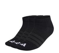 adidas Unisex - Adulto THIN&LIGHT ESSENTIALS LOW CUT SOCKS 3 PAIR PACK, black/black/white, 6-7 Years