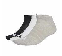 adidas Unisex - Adulto THIN&LIGHT ESSENTIALS LOW CUT SOCKS 3 PAIR PACK, medium grey heather/white/black, 5-6 Years