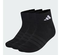 adidas Unisex adulto THIN&LIGHT SPORTSWEAR ANKLE SOCKS 3 PAIR PACK, black/black/white, 37-40