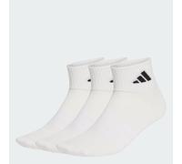 adidas Unisex adulto Thin&Light Sportswear Ankle Socks 3 Pair Pack, white/white/black, 40-42