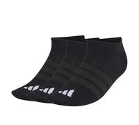 adidas Unisex adulto THIN&LIGHT SPORTSWEAR NO SHOW SOCKS 3 PAIR PACK, black/black/white, 34-36