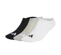 adidas Unisex - Adulto THIN&LIGHT SPORTSWEAR NO SHOW SOCKS 3 PAIR PACK, medium grey heather/white/black, 5-6 Years
