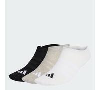 adidas Unisex adulto THIN&LIGHT SPORTSWEAR NO SHOW SOCKS 3 PAIR PACK, medium grey heather/white/black, 42-45