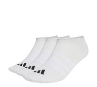 adidas Unisex - Adulto THIN&LIGHT SPORTSWEAR NO SHOW SOCKS 3 PAIR PACK, white/white/black, 6-7 Years