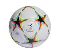 adidas Unisex Ball (Laminated) UCL League Void Football, Top:White/Silver Met./Bright Cyan/Black Bottom:Solar Red/Beam Pink F22/Team Solar Yellow/Team Solar Green, HE3771, 4
