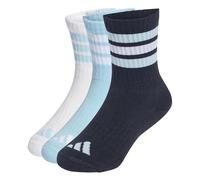 adidas Unisex - Bambini e ragazzi 3STRIPES CUSHIONED SPORTSWEAR CREW SOCKS 3 PAIR PACK, night navy/icey blue/white, 2-3 Years