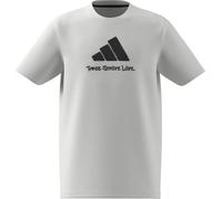 adidas Unisex - Bambini e Ragazzi Camo Graphic T-Shirt Junior, White, 11-12 Years