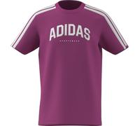 adidas Unisex - Bambini e Ragazzi Codes Collegiate Graphic T-Shirt, Semi Lucid Fuchsia, 9-10 Years