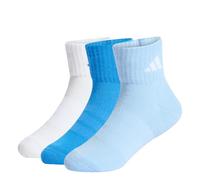 adidas Unisex - Bambini e ragazzi CUSHIONED SPORTSWEAR ANKLE SOCKS 3 PAIR PACK, glow blue/white/ray blue, 6-7 Years