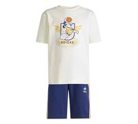 adidas Unisex - Bambini e ragazzi DISNEY MICKEY MOUSE T-SHIRT SET, off white/Pure Orange, 5-6 Years