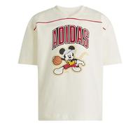adidas Unisex - Bambini e Ragazzi Disney Mickey Mouse tee, Off White/Pure Ruby/Black, 3-4 Years
