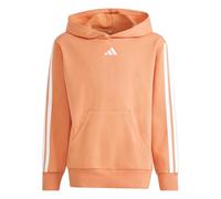 adidas Unisex - Bambini e Ragazzi Essentials 3 Stripes Hoodie, Dusky Orange/White, 15-16 Years