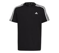 adidas Unisex niños Essentials 3 Stripes T-Shirt, Black/White, 9-10 Years