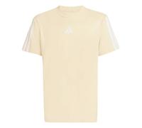 adidas Unisex - Bambini e Ragazzi Essentials 3 Stripes T-Shirt, Crystal Linen/White, 9-10 Years