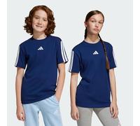 adidas Unisex niños Essentials 3 Stripes Shirt, Dark Blue/White, 7-8 Years