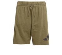 adidas Unisex niños Essentials Big Logo Shorts, Olive strata/Black, 11-12 Years