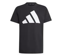 adidas Unisex - Bambini e Ragazzi Essentials Big Logo T-Shirt, Black/White, 13-14 Years