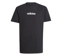 adidas Unisex - Bambini e Ragazzi Essentials Linear Logo T-Shirt, Black/White, 9-10 Years