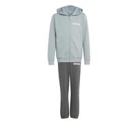adidas Unisex - Bambini e ragazzi ESSENTIALS LINEAR TRACKSUIT, Wonder Sage/white, 13-14 Years