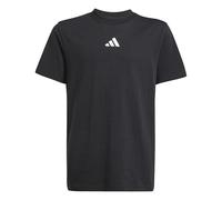 adidas Unisex - Bambini e Ragazzi Essentials T-Shirt, Black/White, 9-10 Years
