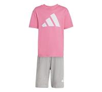 adidas Unisex - Bambini e ragazzi ESSENTIALS T-SHIRT SET, pink fusion/white, 4-5 Years