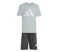 adidas Unisex - Bambini e ragazzi ESSENTIALS T-SHIRT SET, Wonder Sage/white, 3-4 Years