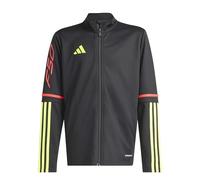 adidas Unisex - Bambini e Ragazzi F50 Training Jacket Kids, Black/Team Solar Yellow 2/Lucid Red, 15-16 Years