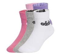adidas Unisex niños LINEAR KIDS ANKLE SOCKS 5pP, True Pink/Pink Fusion/Violet Fusion/Medium Grey Heather, 5-6 Years