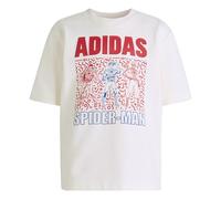 adidas Unisex - Bambini e Ragazzi Marvel Spider-Man tee, Off White/Dark Blue, 2-3 Years