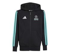 adidas Unisex - Bambini e Ragazzi Mercedes - AMG Petronas Formula 1 Team DNA Full Zip Hoody, Black/Semi Mint Rush, 11-12 Years