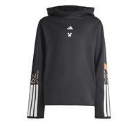 adidas Unisex - Bambini e Ragazzi Minecraft Training 3 Stripes Hoodie, Black/White, 5-6 Years