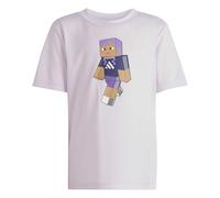 adidas Unisex - Bambini e Ragazzi Minecraft Training T-Shirt, Ice Lavender, 5-6 Years