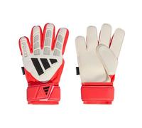 adidas Unisex - Bambini e Ragazzi Predator Goalkeeper Glove Match FINGERSAVE Junior, White/Lucid Red/Black, 5