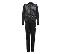 adidas Unisex - Bambini e ragazzi Seasonal Essential Junior Camouflage Tricot 3 Stripes All Over Printed Tracksuit, black/white, 9-10 Years