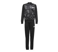 adidas Unisex - Bambini e ragazzi Seasonal Essential Junior Camouflage Tricot 3 Stripes All Over Printed Tracksuit, black/white, 15-16 Years